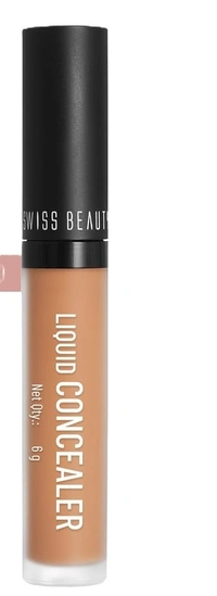 Swiss Beauty Liquid Light Concealer With Full Coverage |Easily Blendable Concealer For Face Makeup With Matte Finish  - 6g, Light Moyen