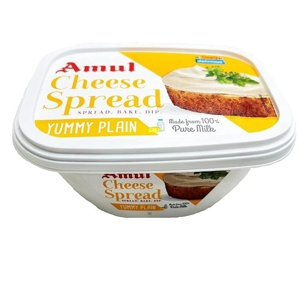 Amul cheese spread, 200g Yummy Plain - 200g