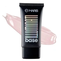MARS Illuminati Base Dewy Primer with Highlighter | Glowy Dewy Primer for Face Makeup  - 45 ML, PInk Beam