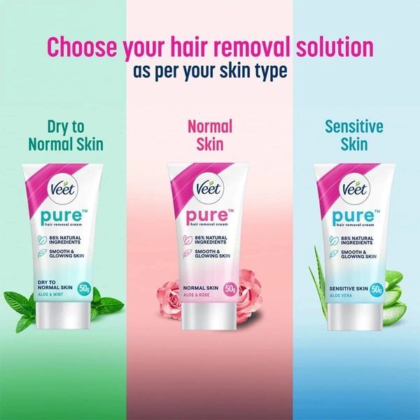 Veet Silk & Fresh Hair Removal Cream, Normal Skin - 50g