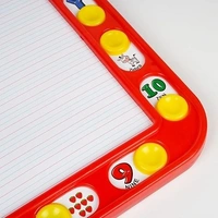 Avis Educational Hide & Seek Slate Writing Board 2 in 1 to Write and Learn Their Preschool Lessons for Kids (Red Colour) - 27 * 20 * 3 Cm, Red