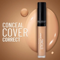 Swiss Beauty Liquid Light Concealer With Full Coverage |Easily Blendable Concealer For Face Makeup With Matte Finish  - 6g, Light Moyen