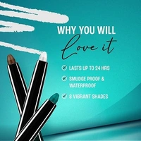 Lakme Eyeconic Black Kajal, Twist Up Pencil - Waterproof, Smudge Proof & Long Lasting - 0.7, Black