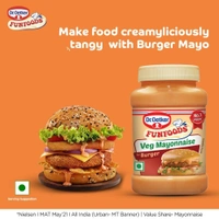 Dr. Oetker FunFoods Dr. Oetker Fun Foods Veg Mayonnaise Burger, Made with 38% Tomatoes, 250grams