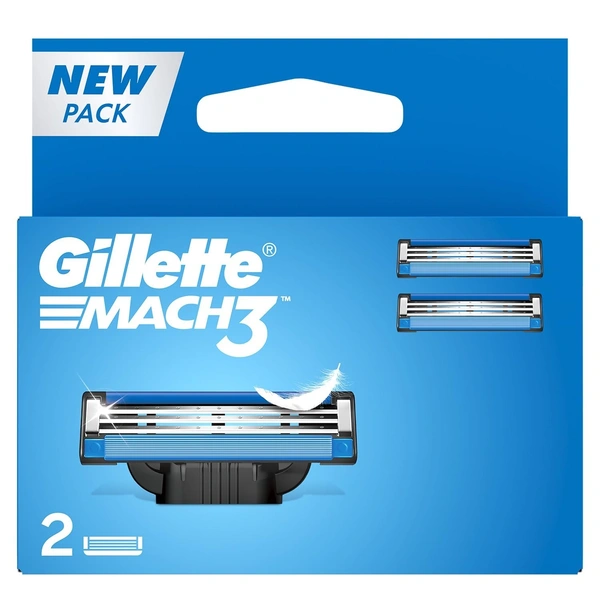 Gillette Mach 3 Manual Shaving Razor Blades - 2s Pack (Cartridge)