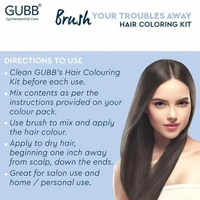 GUBB Hair Coloring Kit Blue - Hair Dye Brush with Strong Nylon Bristles, Perfect for Hair Dyeing & Mehandi, Tail Comb & Mixing Bowl, Reusable & Easy to Clean