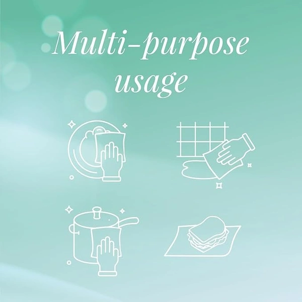 Origami Kitchen Towels pack of 4, 60 Pulls each 2 ply (Total 4 Rolls, 240 Sheets)