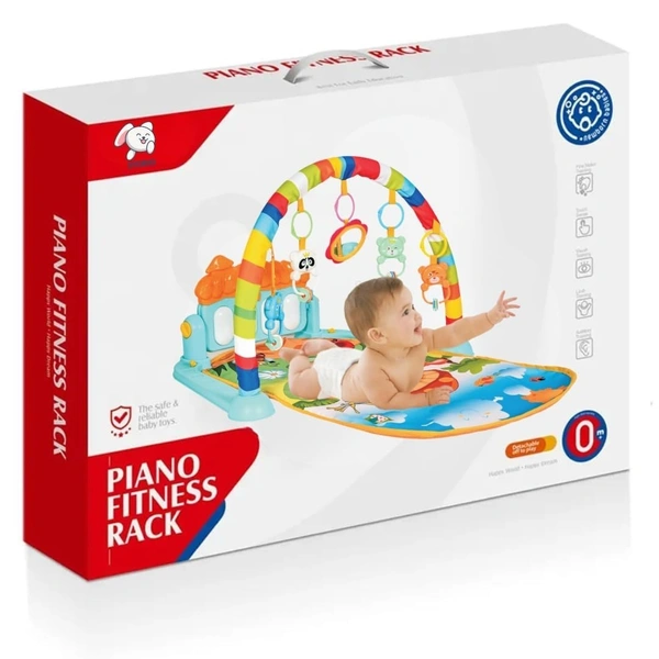 Kick and Play Multi-Function High Grade Plastic Piano Baby Gym and Fitness Rack - Multi-color