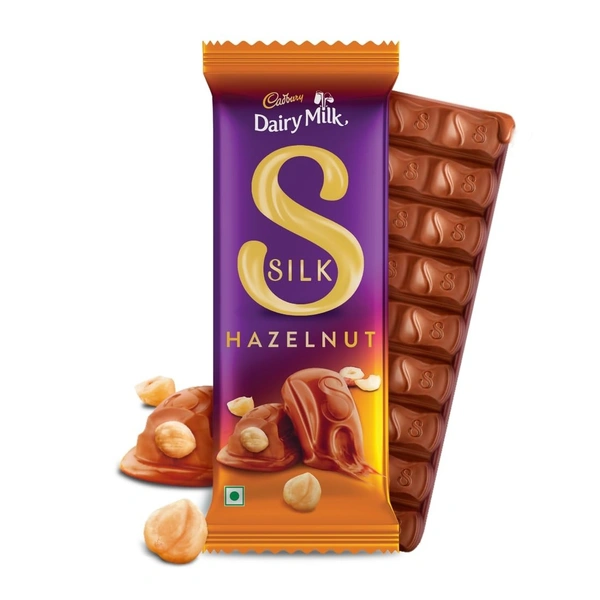Cadbury Dairy Milk Silk Hazelnut Chocolate Bar, Grams - 134G