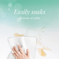 Origami Kitchen Towels pack of 4, 60 Pulls each 2 ply (Total 4 Rolls, 240 Sheets)