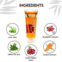 Jovees Herbal Detan Facewash For Glowing and Clear Skin With Liquorice & bearberry Ext. | Gentle Cleanser For Brighten, Even Tone and Hydrates