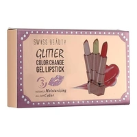 Swiss Beauty Glitter Color Change Gel Lipstick | Moisturising | Glossy Finish | Gives a Natural Colour | Lightweight  - 3.6g, Orange