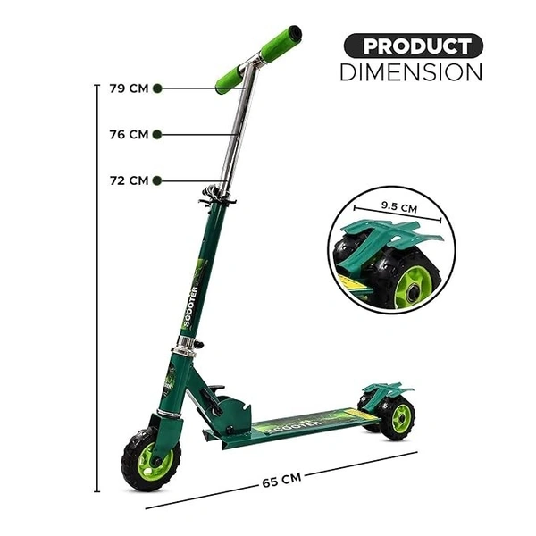 Archana Novelty Heavy Duty Skate Cum Scooter for Kids Learning & Play time|| with 3 Wheels & Upto 20kg Weight Capacity || Multicolor - Adjustable, Multicolor