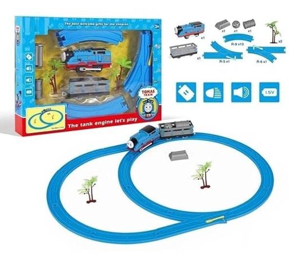 Thomas Battery-Operated Express Toy Train Set for Kids | DIY Railway Tracks | Adventure Train with Lights, Sound, Over-Bridge, Tunnel Cave | Ideal Gift | Fun & Learning. - ‎12 x 10 x 12 cm, Multi-color