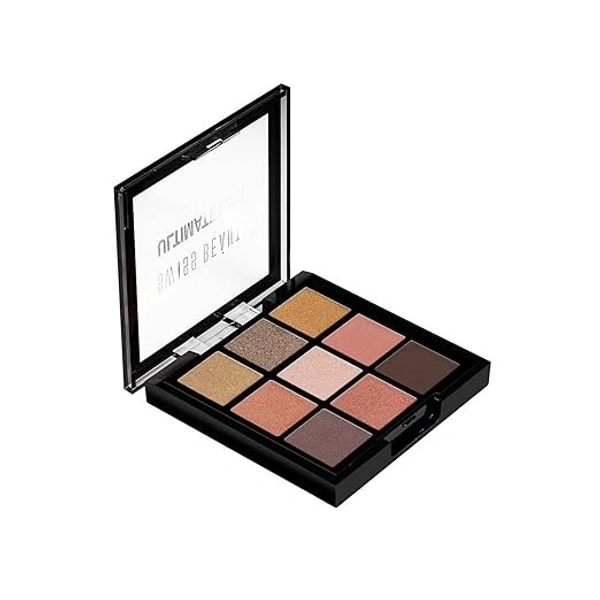 Swiss Beauty Ultimate 9 Colors Eyeshadow Palette Long Wearing And Easily Blendable Eye Makeup Palette Matte, Shimmery And Metallic Finish - 6g, SB-706