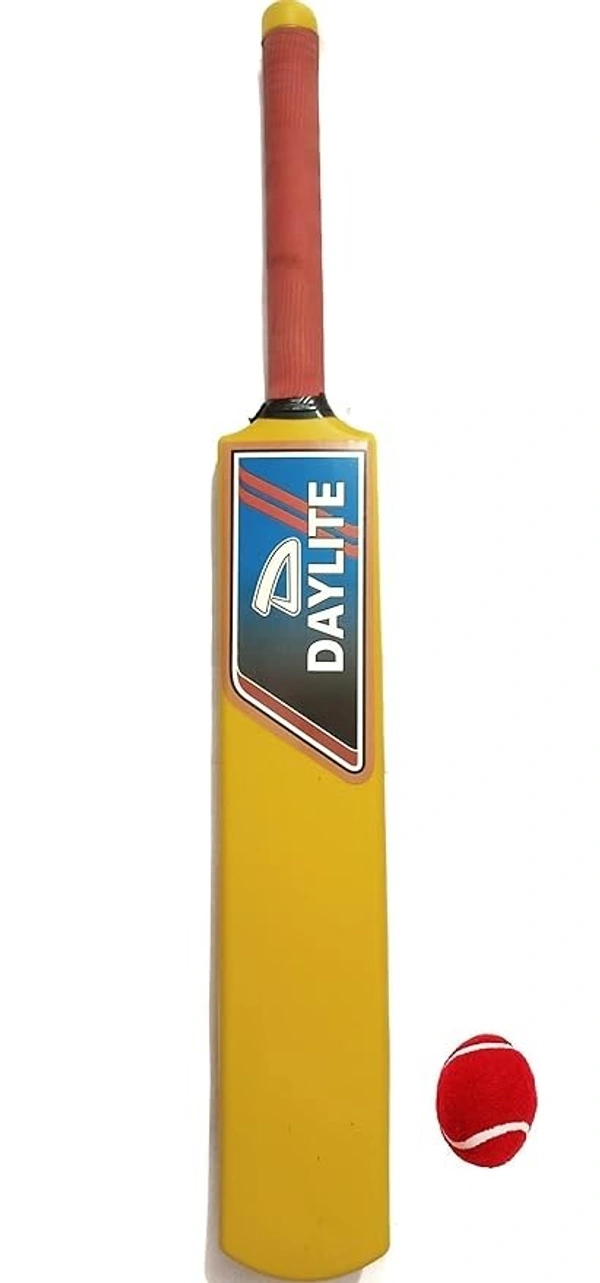 RS Daylite Plastic Cricket Bat with Tennis Ball for Boys Size 4 (9-11 Year Old Kids)