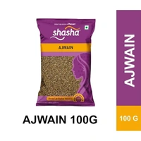 Shasha Spices, No artificial colors and No preservatives | Fresh masala, healthy and 100% Natural, Whole Carom Seeds (Sabut Ajwain) - 100g