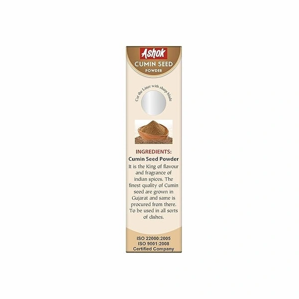 Ashok Cumin Seed Powder | Jeera Powder with No Added Preservative for Healthy and Delicious Cooking- 50 Gram - 50g