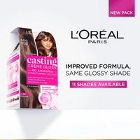 L Oréal Paris Casting Creme Gloss Small Pack Hair Colour Cream, 200 Ebony Black, 20g+20ml+5g 8901526105786