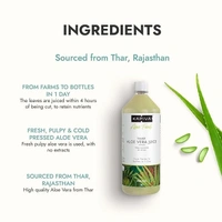 Kapiva Thar Aloe Vera Juice (With Pulp) | Rejuvenates Skin And Hair | Natural Juice Made Within 4 Hours Of Harvesting | No Added Sugar, 1L - 1L