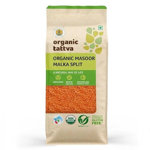 Organic Tattva Masoor Malka Split, 500g
