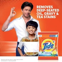 Tide Plus Double Power Detergent Washing Powder Lemon & Mint 4kg + 1kg FREE