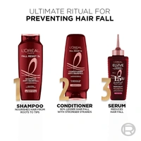 L'Oréal Paris Anti-Hair Fall Conditioner, Reinforcing & Nourishing for Hair Growth, For Thinning & Hair Loss, With Arginine Essence and Salicylic Acid, Fall Resist 3X, 180/192.5 ML (Weight May Vary) 8901526102327