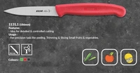KOHE Paring Kitchen Knife for Precision Peeling, Trimming & Slicing Vegetables & Fruits - ‎4 Inches, Green