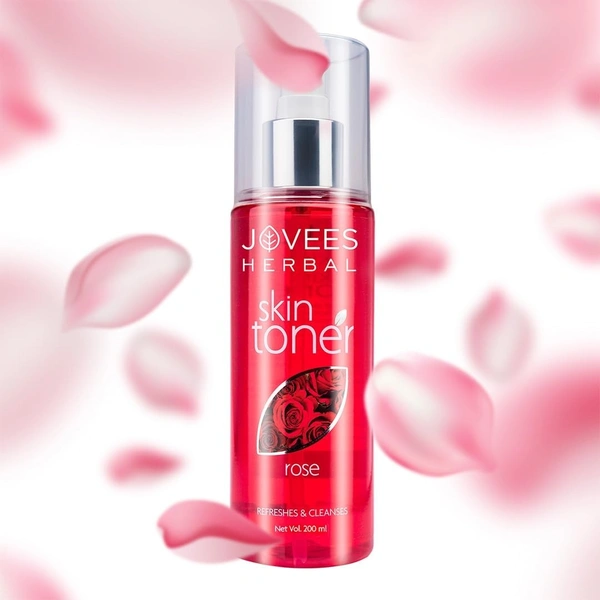 Jovees Herbal Rose Skin Toner For Refreshing Youthful Skin, Tightens Pores, Healthy Glow | Face Mist & Toner For Normal to Dry Skin | Paraben, Alcohol...