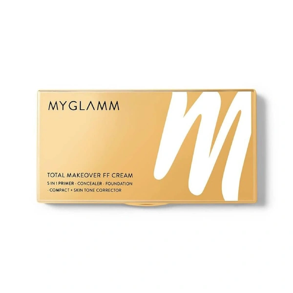 MyGlamm Total Makeover FF Matte Cream Foundation Palette with SPF 30 and Skin Tone Corrector (Cappuccino, Beige, 10.5gm)