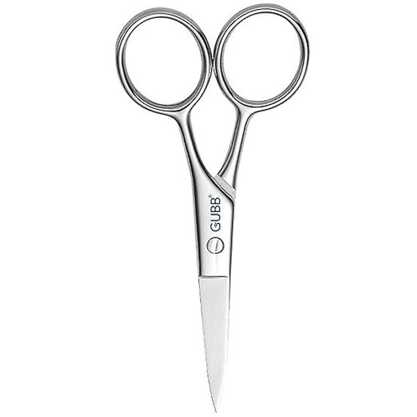 GUBB Grooming Scissor Small for Men & Women | Multipurpose Scissor Ideal for Men for Moustache, Beard, Ear and Nose Hair Trimming | Suitable for Women for Eyelashes and Eyebrow Trimming - SS