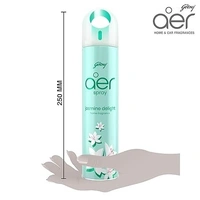 Godrej aer Spray | Room Freshener for Home & Office - Jasmine Delight (220 ml) | Long-Lasting Fragrance 8901023012877 - JASMINE, Skeptic