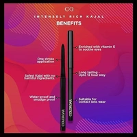 Colorbar Mesmereyes Opaque Pencil Kajal, | Moisturizing | Smudgeproof | Long Lasting - 0.35 g, Black