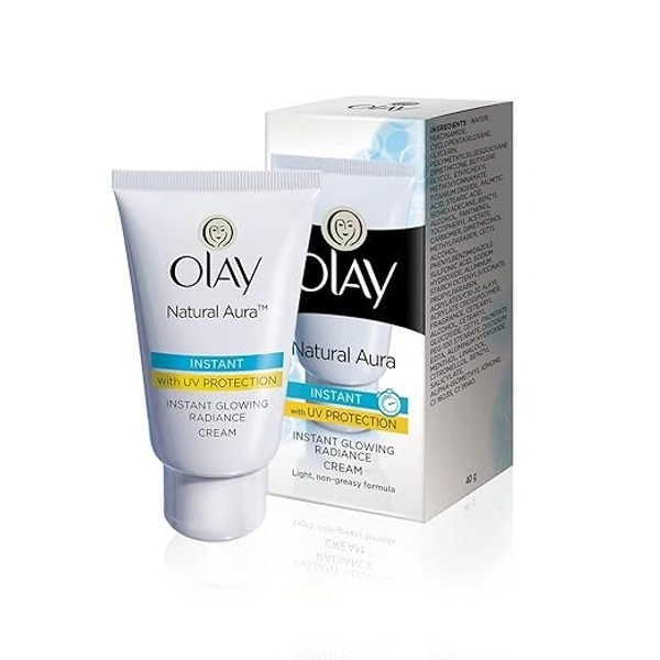 Olay Cream Natural Aura Vitamin B3, Pro B5, E With Uv Protection,20Gm - 20g