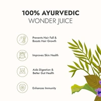 Kapiva Wild Amla Juice 1L | Suitable for healthy Hair & Skin | Detox juice for weight loss | Natural Source of Vitamin C | Natural Juice Made With Cold Pressed Amla from Pratapgarh | No Added Sugar - 1L