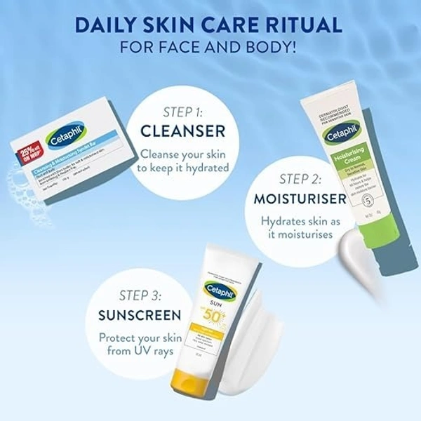 Cetaphil Cleansing Moisturizing Syndet Bar 100gm