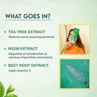 Jovees Herbal Tea Tree Oil Control Face Wash for Oily & Sensitive Skin | Paraben & Alcohol-Free, Controls Oil, Prevents Breakouts, Remove Dead Skin | Gentle Cleanser For All Skin Types - 120ml 8906007670159