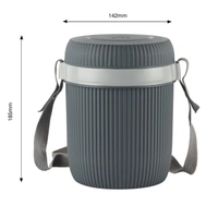 CELLO Wow 3 Insulated Lunch Box | 3 Stainless Steel Containers, Grey | Outer Plastic Inner Steel Container | Leak Proof | Food Grade | Easy to Carry | Tiffin Box for Office, Picnic, Travelling - 970 ML, Grey