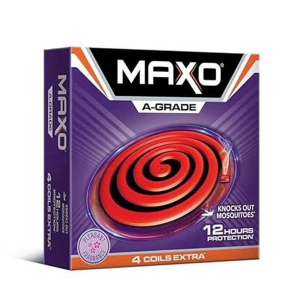 Maxo Mosquito Repellent Coil 12 Hour Red Regular, 10 Count