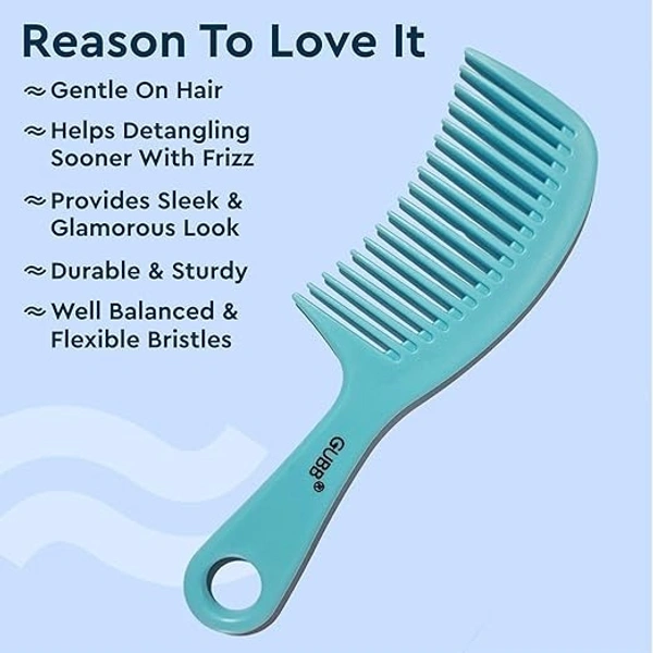 GUBB Fork Hair Comb | Best Hair Comb for Styling, Detangling and Grooming for Women and Men - Santorini Hues