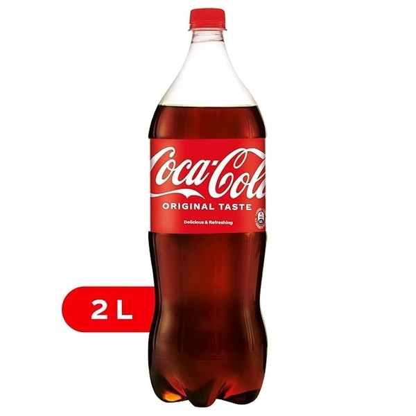 Coca-Cola Original Taste Cola Soft Drink Pet Bottle, 2 L+500 ml