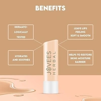 JOVEES Herbal Vitamin E Lip Balm with SPF 15 For Soft, Glossy And Supple Lips | 24 Hour Hydration | Rejuvenates Dark, Pigmented, Dry, Chapped And Sun Damage Lips- 5g, Beige