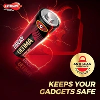 Eveready Ultima Alkaline AA Battery, 400% Longer Lasting, Anti-Leak Turbolock Technology, Eco-Friendly Batteries for High-Drain Devices Household Devices & Toys, 1PCS