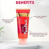 Jovees Herbal De-Tan Face Pack | Contains Wheat Germ and Carrot | For Tan Removal and Skin Revitalization | Bright and Glowing Skin | 100% Herbal | Paraben And Alcohol Free | 100gm