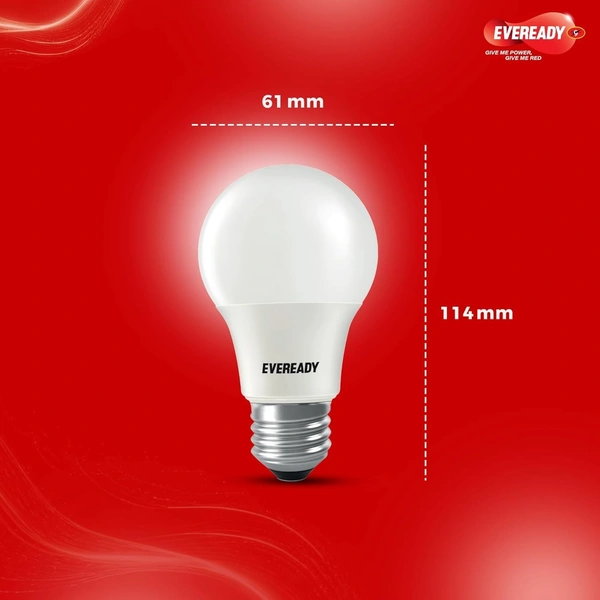 Eveready 12W Emergency Inverter LED Bulb, Cool Day Light (6500K), Rechargeable Bulb with 3 Hours Backup, Ideal for Powercuts, Energy Efficient, B22 Base, Pack of 1