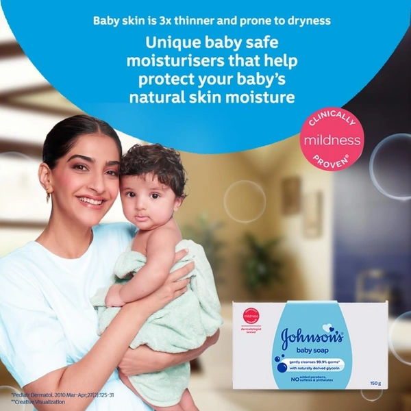  Johnson's Baby Soap(Buy 3 Get 1 Free) - 3*100g