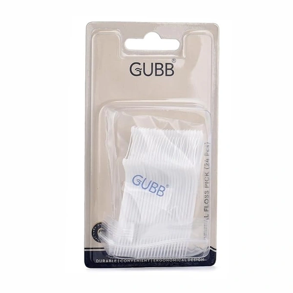 GUBB Dental Floss Toothpicks - Oral Hygiene Essential for Men & Women with Extra Strong Thread, Easy Access Design & Comfortable Grip| Gentle on...