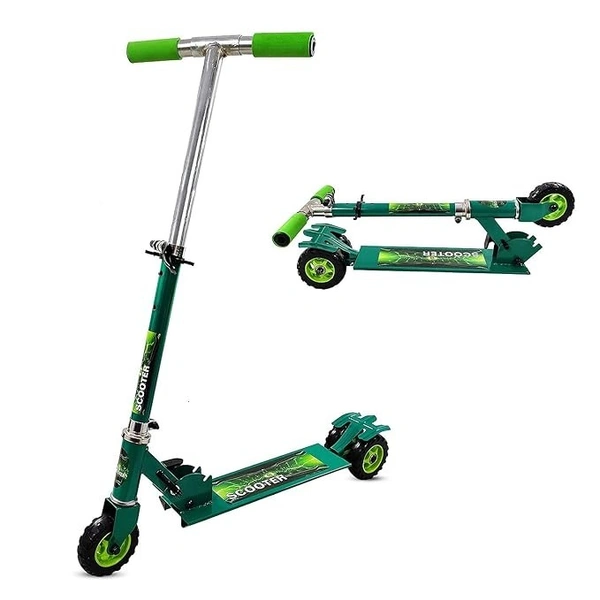 Archana Novelty Heavy Duty Skate Cum Scooter for Kids Learning & Play time|| with 3 Wheels & Upto 20kg Weight Capacity || Multicolor - Adjustable, Multicolor
