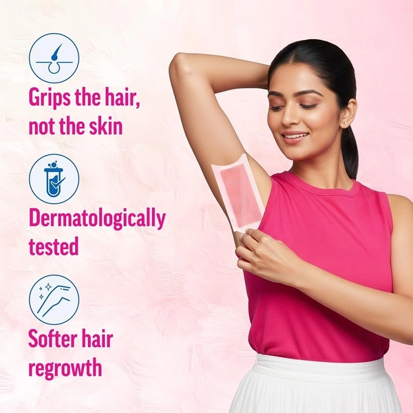 Veet Professional Waxing Strips Kit for Normal Skin, 20 Strips (Pack of 2) | Gel Wax Hair Removal for Women | Up to 28 Days of Smoothness | No Wax Heater or Wax Beans Required veetbwes91191116