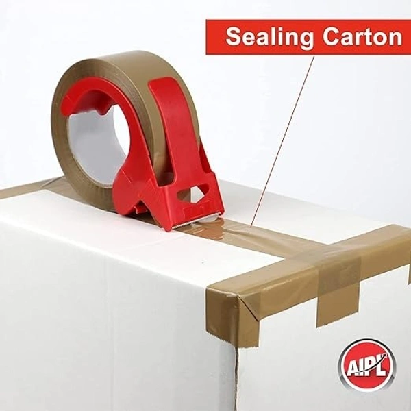AIPL Heavy Duty Gold Category Brown Packing Tape, Packaging Tape Refill Rolls, 1 Rolls 72MMX100MTR for Sealing, Moving, Shipping, Office&Storage